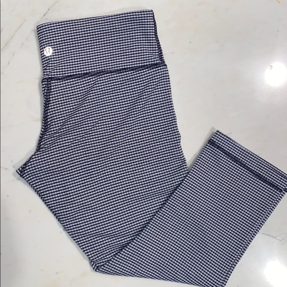 Lululemon Gingham Wunder Under Crop II - Picture 5 of 6